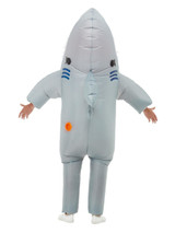 Inflatable Shark Attack Costume, Grey