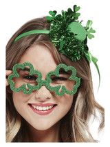 Paddy's Day Shamrock Glitter Party Specs