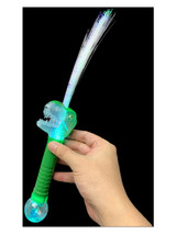 LED Light Up Glow Dinosaur Fibre Optic Wand