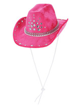 Hot Pink Rhinestone Cowboy Hat