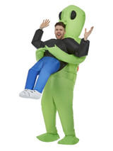 Inflatable Alien Abduction Costume, Green