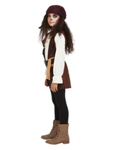 Dark Spirit Pirate Costume, Brown, Girls