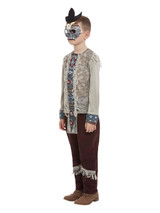 Dark Spirit Warrior Costume, Grey, Boys