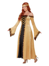 Deluxe Medieval Countess Costume, Gold, Adult