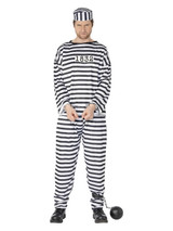 Convict Costume, Black & White