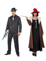 Gangster and Moll Couples Costume