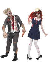 Zombie Students Couples Costume