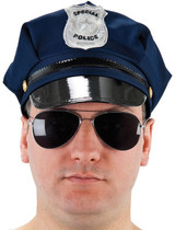 Mens Navy Blue Police Hat