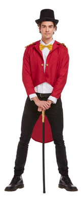 Adults Red Ringmaster Fancy Dress Jacket