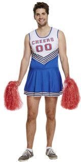 Mens Cheerleader Fancy Dress Costume 1