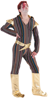 Mens Ziggy Stardust Fancy Dress Costume