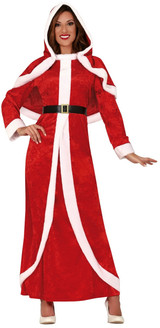 Ladies Mrs Christmas Fancy Dress Costume