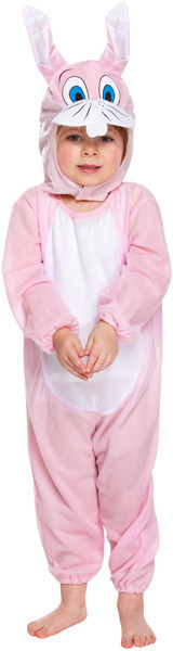 Girls Pink Rabbit Fancy Dress Costume