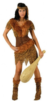 Ladies Sexy Cavegirl Fancy Dress Costume