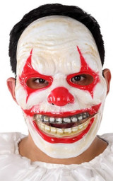 Adult Happy Horror Clown Fancy Dress Mask