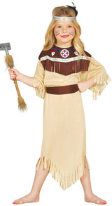 Girls Indian Cherokee Fancy Dress Costume