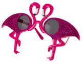 Adults Glittery Flamingo Fancy Dress Glasses