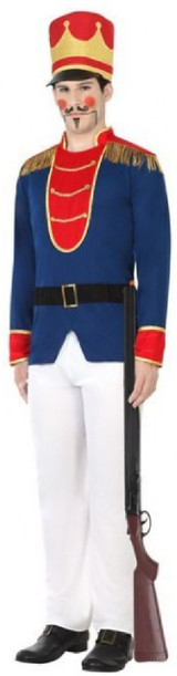 Mens Toy Soldier Fancy Dress Costume
