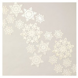 Winter Wonderland Glittery Snowflake Cut Outs