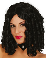 Ladies Black Saloon Girl Wig