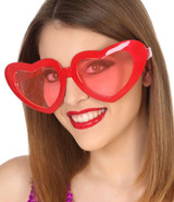 Ladies Jumbo Love Heart Glasses