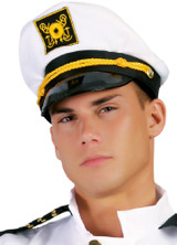 Mens White Sailor Hat