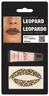 Ladies Leopard Print Lip Transfer