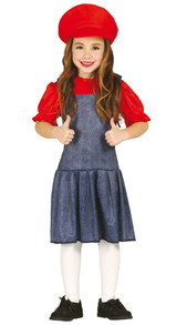 Girls Plumber Fancy Dress Costume