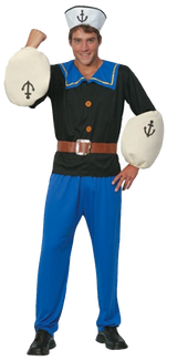 Mens Cartoon Sailor Fancy Dress Costume