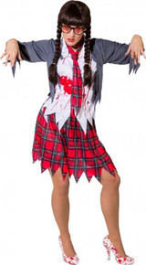 Ladies Dead Intelligent Zombie Fancy Dress Costume