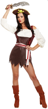 Ladies Pirate Fancy Dress Costume 3