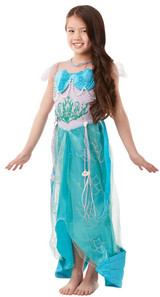 Girls Deluxe Mermaid Fancy Dress Costume