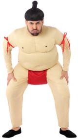 Mens Comedy Sumo Fancy Dress Costume