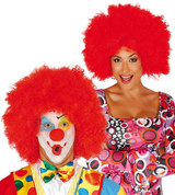 Adult Red Large Afro Fancy Dress Wig