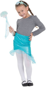 Girls Mermaid Fancy Dress Costume Kit