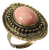 Ladies Pink Stone Ring Accessory