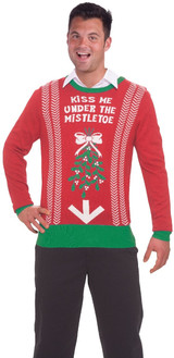 Adults Mistletoe Novelty Christmas Jumper