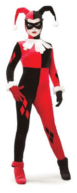 Ladies Harley Quinn Fancy Dress Costume