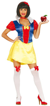 Ladies Snow White Princess Fancy Dress Costume