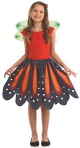 Girls Woodland Butterfly Fancy Dress Costume