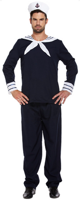 Mens Navy Sailor Fancy Dress Costume