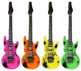 Inflatable Neon Rock Guitar