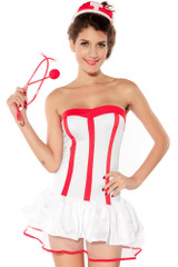 Ladies Heartcheck Nurse Fancy Dress Costume