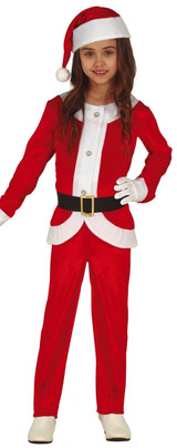 Childs Festive Santa Fancy Dress Costume