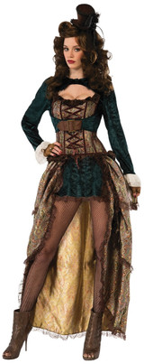 Ladies Deluxe Sexy Steampunk Madame Fancy Dress