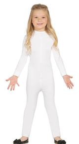 Child's White Bodysuit Fancy Dress Costume