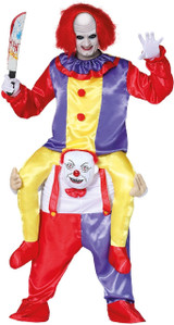 Adults Ride On Killer Clown Fancy Dress Costume