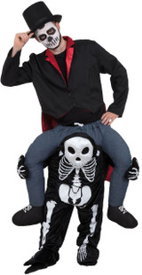Adults Ride On Skeleton Fancy Dress Costume