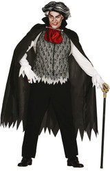 Mens Viktor Vampire Fancy Dress Costume