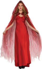 Ladies Scarlet Temptress Fancy Dress Cape